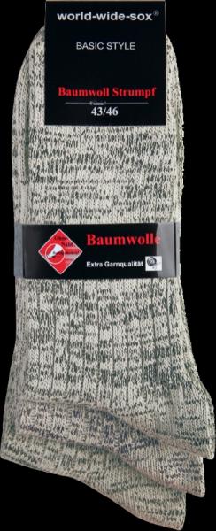 Socken Herren Baumwoll Jeans Strumpf dunkel 3-er Paar